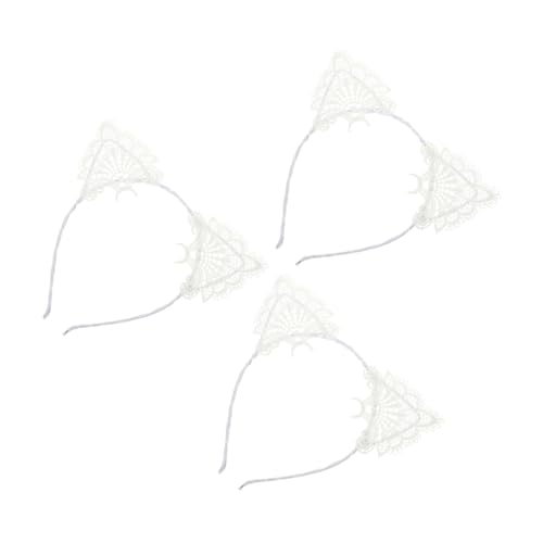 COLLBATH 3 Stück Teiliges Spitzen katzenohren haarreif Leichtes Hautfreundliches Party kostümzubehör für Damen und Mädchen Elastisch Langlebig für Fasching Halloween und Alltag COLLBATH 3 Stück Teiliges Spitzen katzenohren haarreif Leichtes Hautfreundliches Party kostümzubehör für Damen und Mädchen Elastisch Langlebig für Fasching Halloween und Alltag von COLLBATH