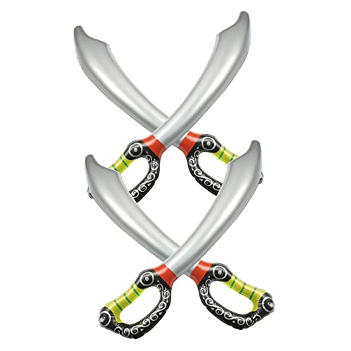 COLLBATH 4 Stück Aufblasbare Pirat Cartoon Schwerter Spielzeug Kinder Halloween Party Schwerter Cosplay Dekoration Requisiten COLLBATH 4 Stück Aufblasbare Pirat Cartoon Schwerter Spielzeug Kinder Halloween Party Schwerter Cosplay Dekoration Requisiten von COLLBATH