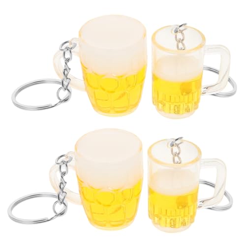 COLLBATH 4 Stück Bierbecher Schlüsselanhänger Simulation Bierbecher Anhänger Schlüsselring Hängende Dekoration Für Rucksack COLLBATH 4 Stück Bierbecher Schlüsselanhänger Simulation Bierbecher Anhänger Schlüsselring Hängende Dekoration Für Rucksack von COLLBATH
