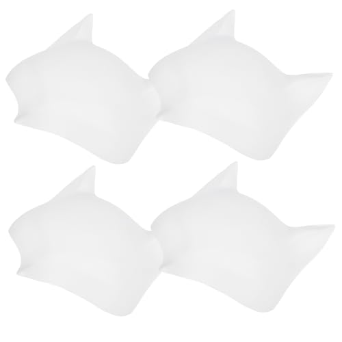 COLLBATH 4 Stück Diy Handgemalte Tiermasken für Cosplay und Karneval für Halloween Partys und Kreative Veranstaltungen von COLLBATH