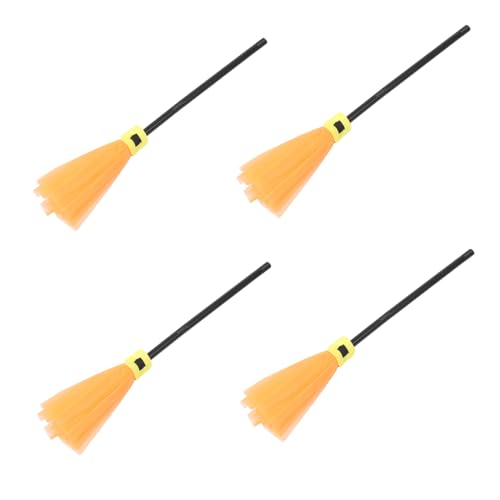 COLLBATH 4 Stück Halloween Hexenbesen aus Leichtem Netzmaterial Orangefarbene Dekohexenbesen für Party Hausdekoration Robustes Zauberbesen-kostümzubehör für Innen Außenbereiche COLLBATH 4 Stück Halloween Hexenbesen aus Leichtem Netzmaterial Orangefarbene Dekohexenbesen für Party Hausdekoration Robustes Zauberbesen-kostümzubehör für Innen Außenbereiche von COLLBATH