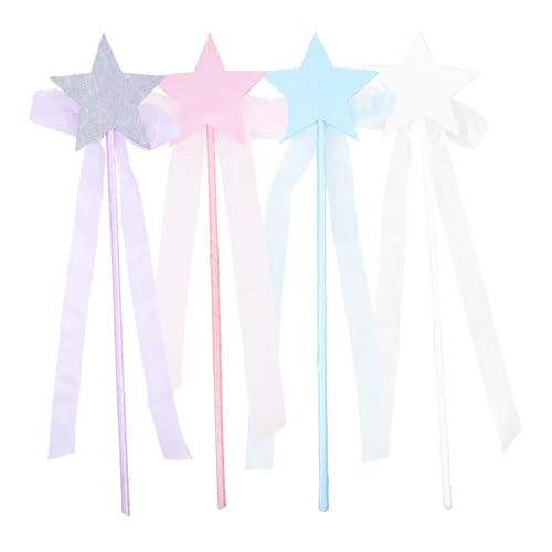 COLLBATH 4 Teiliger Feenstab Sternstab Prinzessinnen Leuchtstäbe Feen Kostüm Für Feenflügel Seifenblasenstäbe Kinderspielzeug Puppenhaus Glitzerstäbe Ballon Zur Enthüllung des COLLBATH 4 Teiliger Feenstab Sternstab Prinzessinnen Leuchtstäbe Feen Kostüm Für Feenflügel Seifenblasenstäbe Kinderspielzeug Puppenhaus Glitzerstäbe Ballon Zur Enthüllung des von COLLBATH