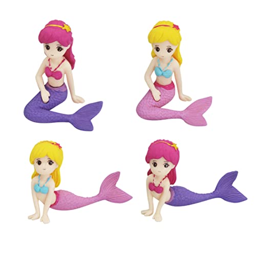 COLLBATH Puppe Kuchen Toers Set Meerjungfrau Kuchen Figur Kunststoff Party Kuchen Dekorationen 4 Stück COLLBATH Puppe Kuchen Toers Set Meerjungfrau Kuchen Figur Kunststoff Party Kuchen Dekorationen 4 Stück von COLLBATH