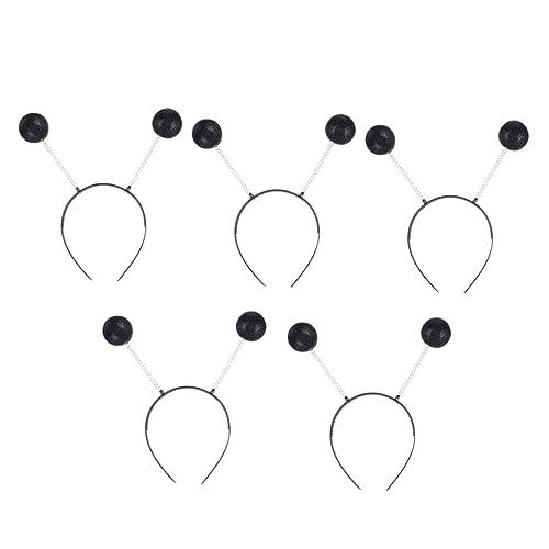 COLLBATH 5 Stück Schwarze Ball Form Haarbänder Kreativer Leichter Kopfschmuck Dekoratives Haarschmuck Accessoire für Karneval Kostüm Party und Festival COLLBATH 5 Stück Schwarze Ball Form Haarbänder Kreativer Leichter Kopfschmuck Dekoratives Haarschmuck Accessoire für Karneval Kostüm Party und Festival von COLLBATH