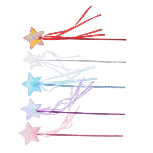 COLLBATH 5pcs Fee Zauberstab Bühne Leistung Fee Zauberstab Tragbare Fee Stick Dekorationen Stern Fee Zauberstäbe COLLBATH 5pcs Fee Zauberstab Bühne Leistung Fee Zauberstab Tragbare Fee Stick Dekorationen Stern Fee Zauberstäbe von COLLBATH