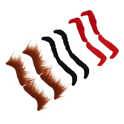 COLLBATH 6 Paar Falsche Augenbrauen Lustige Falsche Augenbrauen Halloween Gesichtsbehaarung Halloween Cosplay Augenbrauen Maskerade Falsche Augenbrauen Falsche Bärte Maskerade von COLLBATH