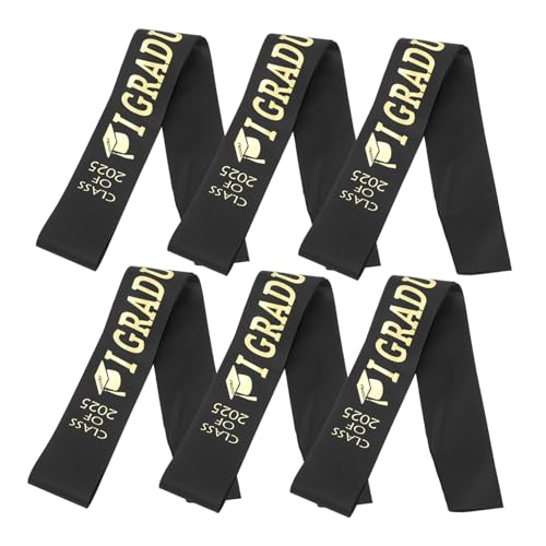 COLLBATH 6 Stück 2025 Abschlussfeier-Träger Grad Abschlussflügel Abschlussfeier Dekorationen Abschluss gestohlen Absolventenparty liefert Abschluss liefert Abschluss Zubehör Satin Schwarz COLLBATH 6 Stück 2025 Abschlussfeier-Träger Grad Abschlussflügel Abschlussfeier Dekorationen Abschluss gestohlen Absolventenparty liefert Abschluss liefert Abschluss Zubehör Satin Schwarz von COLLBATH