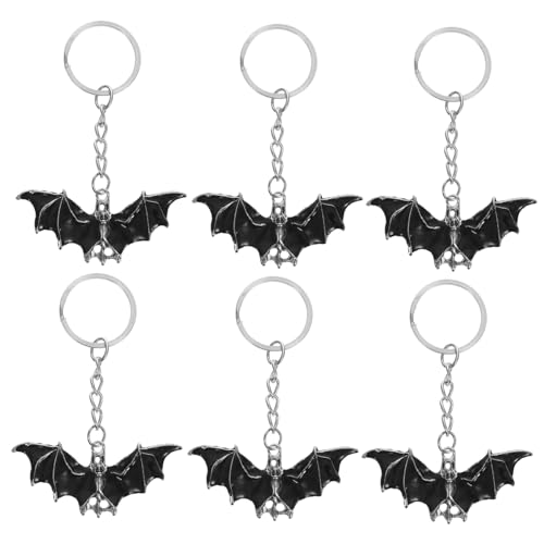 COLLBATH 6 Stück Bat Schlüsselanhänger Tragbarer Schlüsselring mit Dekorativem Design für Halloween Partys für Freunde und Familie COLLBATH 6 Stück Bat Schlüsselanhänger Tragbarer Schlüsselring mit Dekorativem Design für Halloween Partys für Freunde und Familie von COLLBATH