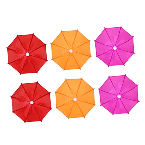 COLLBATH 6 Stück Mini Regenschirm Kompakter Regenschirm Mini Puppenschirm Mini Puppenhaus Foto Requisiten Dekoration Regenschirm Für Mini Mini Bastelschirm Polyester von COLLBATH