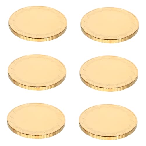 COLLBATH 6 Stück Teiliges Leere Challenge Münzen Uv Druck und Gravur für Diy Handwerke für Reisen Geburtstagsfeiern und Sammlungen Goldplattierte Spiegeloberfläche COLLBATH 6 Stück Teiliges Leere Challenge Münzen Uv Druck und Gravur für Diy Handwerke für Reisen Geburtstagsfeiern und Sammlungen Goldplattierte Spiegeloberfläche von COLLBATH