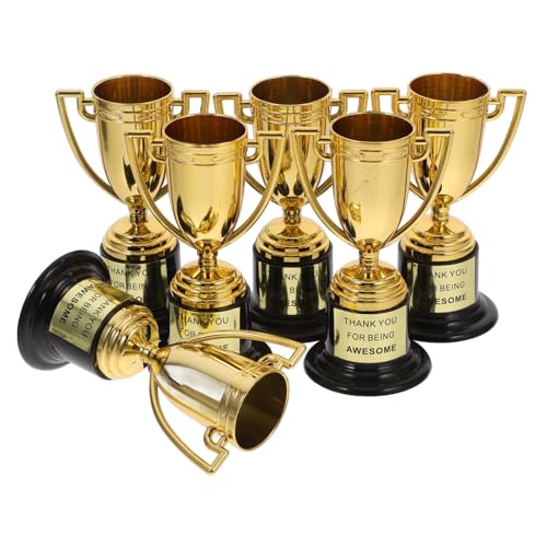 COLLBATH Mini-trophäenbecher Aus Goldenem Fußball Party-trophäen Für Sportspiele Home-school-auszeichnungen Mini-trophäenbecher Aus Kunststoff von COLLBATH