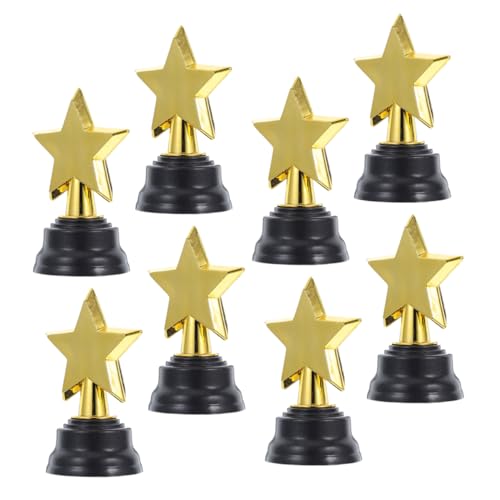 COLLBATH 8 Stück Fünfzackige Sterntrophäen Talentshow Dekorationen Lustige Trophäen Mini Trophäen Kleine Trophäen Cheer Trophäen Fußballtrophäen Für Trophäenauszeichnungen von COLLBATH