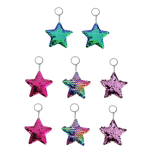 COLLBATH 8 Stück Teiliges Weihnachtsstern Schlüsselanhänger mit Flip Sequins Bunte Schlüsselringe für Taschen und Partydekoration Xmas Accessoires für Festliche Anlässe COLLBATH 8 Stück Teiliges Weihnachtsstern Schlüsselanhänger mit Flip Sequins Bunte Schlüsselringe für Taschen und Partydekoration Xmas Accessoires für Festliche Anlässe von COLLBATH