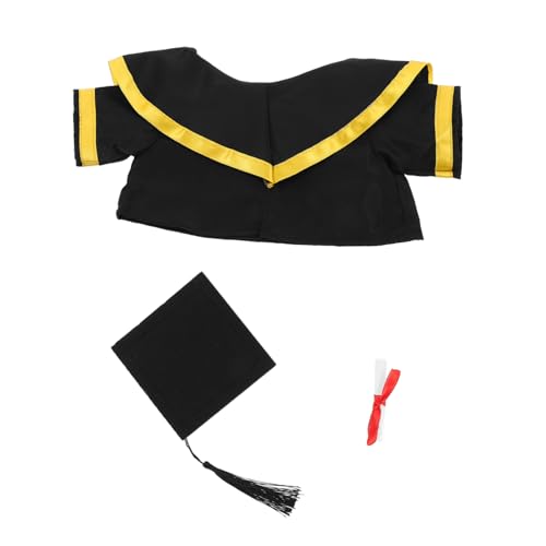 COLLBATH 30 Cm Großes Spielzeug-abschlussbär-outfit-set Mit Mütze Und Schal Plüschbär-tiermütze Für Abschlussfeiern von COLLBATH