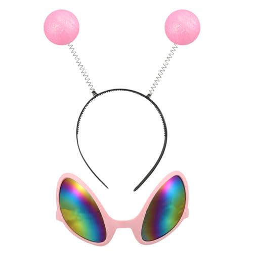 COLLBATH Antenne Kopfband Und Brille Glitter Ball Head Boppers Space Theme KostüM Halloween KostüM ZubehöR FüR Den Urlaub Geburtstag Weihnachtsparty Cosplay COLLBATH Antenne Kopfband Und Brille Glitter Ball Head Boppers Space Theme KostüM Halloween KostüM ZubehöR FüR Den Urlaub Geburtstag Weihnachtsparty Cosplay von COLLBATH