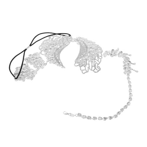 COLLBATH Bling Strass Maske Halbgesichts Venetianische Party Maske mit Elastischem Band Verstellbar Leicht und Komfortabel für Karneval Halloween Ball Kostüm von COLLBATH