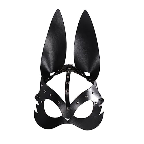 COLLBATH Bunny Für Karneval Und Fasching Elegante Party Für Erwachsene Stilvolle Verkleidung Für Osterfeiern Und Kostümpartys Schwarze Lederkaninchenmaske COLLBATH Bunny Für Karneval Und Fasching Elegante Party Für Erwachsene Stilvolle Verkleidung Für Osterfeiern Und Kostümpartys Schwarze Lederkaninchenmaske von COLLBATH