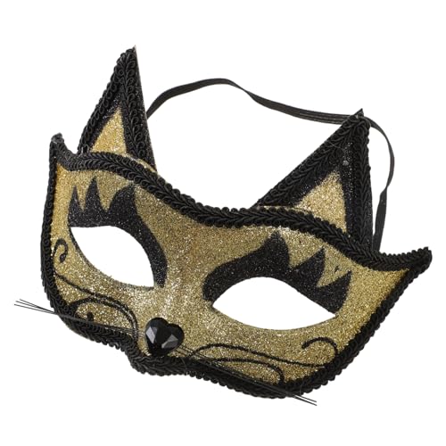 COLLBATH Cat Masquerade Maske Goldene Venezianische Katzenform Party Zubehör für Halloween Karneval Kostüm Maskerade Festveranstaltungen COLLBATH Cat Masquerade Maske Goldene Venezianische Katzenform Party Zubehör für Halloween Karneval Kostüm Maskerade Festveranstaltungen von COLLBATH