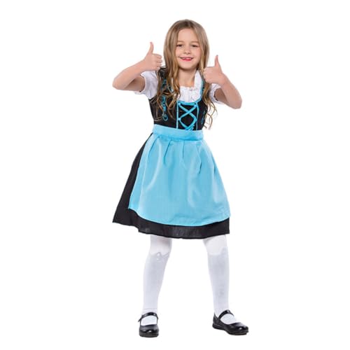 COLLBATH Bier-performance-kleidung Kinderkleidung Deutsches Bayerisches Kleid Biergartenmädchen Kostüm Für Mädchenkleidung Oktoberfest Kostüm Mädchen Kleider Kleines Mädchen Overall Damen von COLLBATH