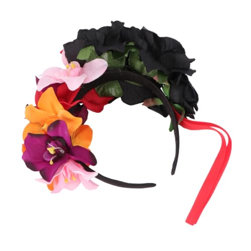 COLLBATH Damen Blumen Haarreif Blume und Festival Kopfschmuck Halloween Party Stirnband für Erwachsene COLLBATH Damen Blumen Haarreif Blume und Festival Kopfschmuck Halloween Party Stirnband für Erwachsene von COLLBATH
