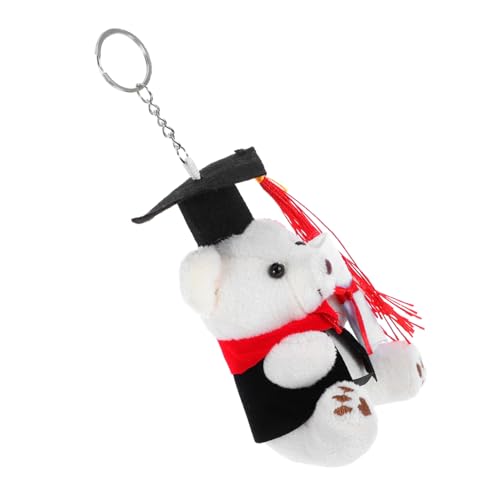COLLBATH Dr. Bear Keychain Kleiner Abschlussbär Schöner Bären-schlüsselanhänger Accessoires Für Die Abschlusssaison Abschluss Stofftiere Tier Der Abschlusssaison Hängender Bär Zum Abschluss von COLLBATH