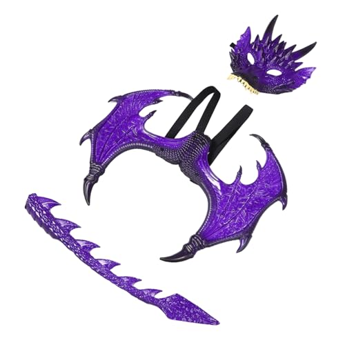 COLLBATH Drachenflügel Kostümset mit Maske für Perfektes Cosplay Dress Up für Halloween Geburtstagsfeiern Leicht für Stundenlangen Spielspaß COLLBATH Drachenflügel Kostümset mit Maske für Perfektes Cosplay Dress Up für Halloween Geburtstagsfeiern Leicht für Stundenlangen Spielspaß von COLLBATH