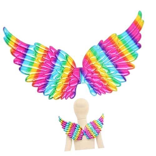 COLLBATH Engelsflügel-Requisite the hallow heeloween cosplays Engelskostüm Damen Halloween-Kostümflügel Weihnachts-Performance-Requisite flügelförmige Engelsverzierung Polyester Colorful von COLLBATH
