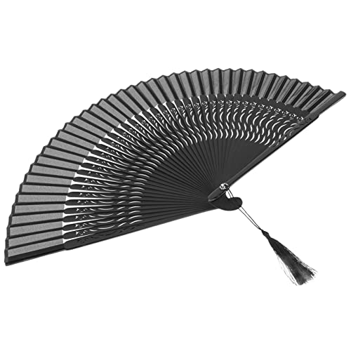COLLBATH Faltbarer Handfächer im Chinesischen Stil aus Stabilem für Tanzpartys Hochzeiten und Sommerreisen mit Eleganten Quasten und Dekorativem von COLLBATH
