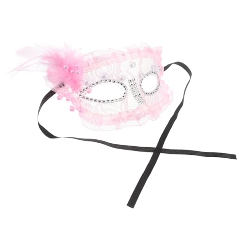 COLLBATH Vielseitiges Halbgesicht Für Damen Maskerade Mit Federverzierung Für Halloween-partys Cosplay Und Karneval von COLLBATH