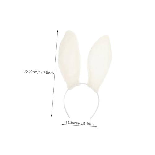 COLLBATH Flauschiges Hasenohren Haarreif aus Weichem Flanell Faltbarer Bunny Ohr Kopfschmuck für Mädchen und Frauen für Halloween Karneval Geburtstagsfeiern und Cosplay Zufällige Farbe von COLLBATH