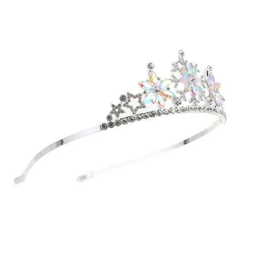 COLLBATH Geburtstagskrone Haarschmuck Schneeflocken Design Leichtes Tiara Stirnband Party Haarschmuck für Mädchen Shower Weihnachten Familienfotos von COLLBATH