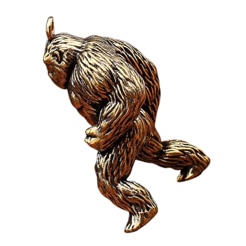 COLLBATH Gorilla-statue Messing Tierfigur Schimpanse Dekoration Skulptur Schreibtischdekoration Für Zuhause von COLLBATH
