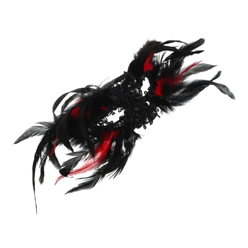 COLLBATH Gothic Masquerade Halbgesichtsmaske für Damen mit Federn und Pailletten Schwarze Karnevalsmaske für Halloween Mardi Gras Kostümparty und Bühnenauftritte COLLBATH Gothic Masquerade Halbgesichtsmaske für Damen mit Federn und Pailletten Schwarze Karnevalsmaske für Halloween Mardi Gras Kostümparty und Bühnenauftritte von COLLBATH
