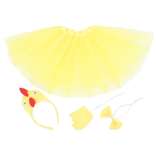 COLLBATH Entzückendes Hühner-stirnband Tutu-set Cosplay-tier-stirnband Für Erwachsene Damen - Und Weihnachtsparty-outfit COLLBATH Entzückendes Hühner-stirnband Tutu-set Cosplay-tier-stirnband Für Erwachsene Damen - Und Weihnachtsparty-outfit von COLLBATH