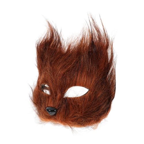 COLLBATH Halbmaske Mit Haarigem Tier Gruseliges Tier Für Damen Halloween-kostüm Zubehör Weich Und Gemütlich Für Partys COLLBATH Halbmaske Mit Haarigem Tier Gruseliges Tier Für Damen Halloween-kostüm Zubehör Weich Und Gemütlich Für Partys von COLLBATH