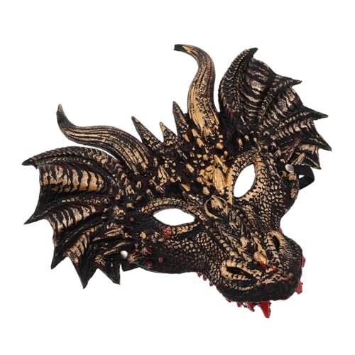 COLLBATH Halloween Drachen Cosplay Maske Vollgesichts Pu-material Leicht Scary Tierkopf Maske für Halloween Party Karneval Erwachsene Verstellbar Komfortabel von COLLBATH