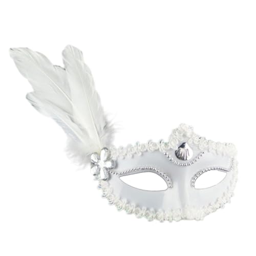 COLLBATH Halloween Frauen Festivalmaske Elegante Weiße Maske Für Maskerade Karneval Fasching Und Kostümpartys Für Cosplay Und Besondere Anlässe von COLLBATH