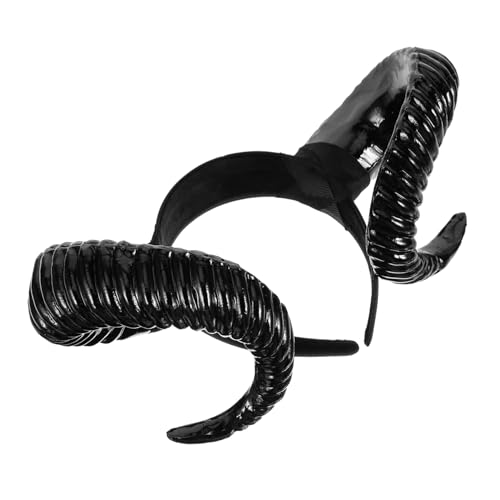 COLLBATH Halloween Haarreif mit Schwarzen Schafhörnern Leichter Haarschmuck für Karneval und Party Langlebig für Halloween Kostüme und Cosplay Zubehör COLLBATH Halloween Haarreif mit Schwarzen Schafhörnern Leichter Haarschmuck für Karneval und Party Langlebig für Halloween Kostüme und Cosplay Zubehör von COLLBATH