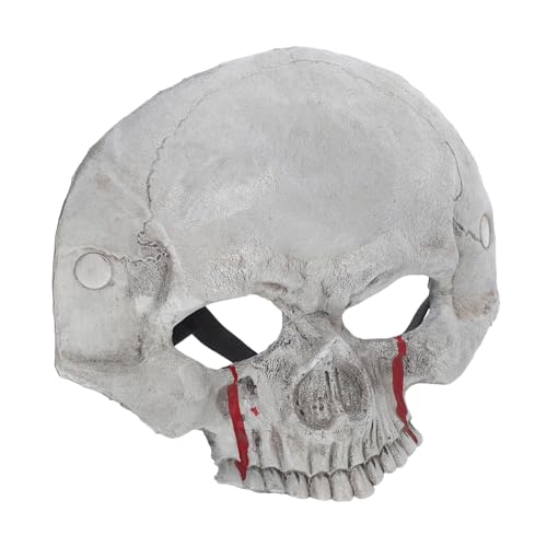 COLLBATH Halloween Schädel Halbmaske aus Atmungsaktivem Material mit Realistischem Skelett design für Komfort bei Cosplay partys und Maskeraden für Erwachsene von COLLBATH
