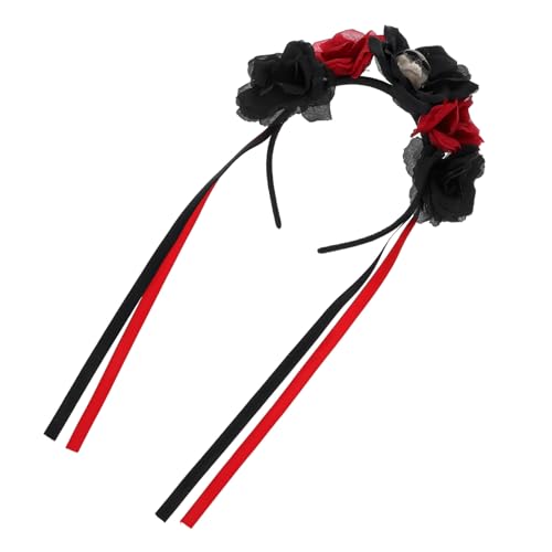 COLLBATH Halloween Skull Haarschmuck mit Roten Rosen Leichtes Cosplay Haarreif Party Accessoire für Damen Einzigartiges Stirnband Passend zu Halloween Kostümen und Makeup COLLBATH Halloween Skull Haarschmuck mit Roten Rosen Leichtes Cosplay Haarreif Party Accessoire für Damen Einzigartiges Stirnband Passend zu Halloween Kostümen und Makeup von COLLBATH