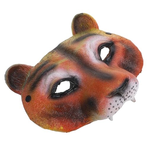 COLLBATH Halloween Tier Halbmaske PU Löwenmaske für Männer Komfortabel und Leicht für Halloween Partys Cosplay und Festivals von COLLBATH