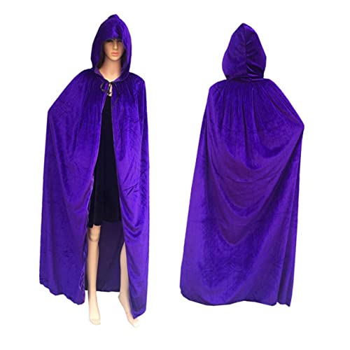 COLLBATH Halloween Umhang Mit Kapuze Kostüm Für Teufel Und Tod Halloween Cosplay Outfit Für Damen Und Herren Langer Umhang Für Karneval Und Fasching von COLLBATH