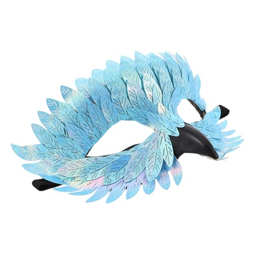 COLLBATH Halloween Vogelmaske Halbe Gesichtsmaske für Kostümpartys Karneval und Mottotage Vielseitiges Cosplay Zubehör für Erwachsene Leicht zu Reinigen und Mystischer Stil von COLLBATH