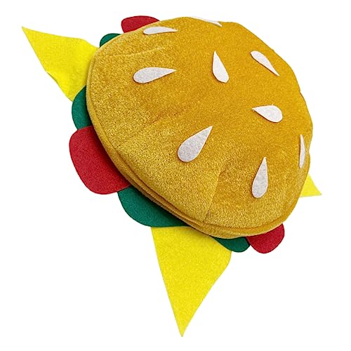 COLLBATH Außendekoration Hamburger Hut Cheeseburger-baskenmützen Neuartige Essenshüte Süßer Burgerhut Dummer Hut Hamburger-kostüm Cinco De Mayo-partyhüte Polyester Einkaufen Mode Partyhut von COLLBATH