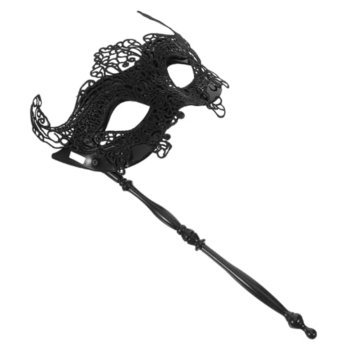 COLLBATH Handmaske Masken für Erwachsene Abschlussballmaske halloween maske halloween-maske Outfit Kleidung Requisiten für Frauenmasken Maskerade-Maske Handlich bilden mit Stock Randbereich von COLLBATH