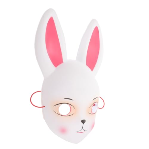 COLLBATH Hasenmaske Mardi Gras Halloween-tiermaske Venezianische Maske Anime-anziehmasken Diy Tiermaske Kabukis-maske Kopfbedeckung Mädchen Herz Plastik Weiß Kind von COLLBATH