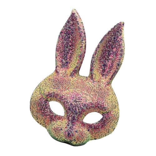 COLLBATH Halloween-maske Von Poemtian Ostern Tier-halbmaske Cosplay-kostüme Lustige Maske Mit Pailletten von COLLBATH