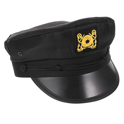 COLLBATH Kapitänsmütze Für Herren Und Damen Schwarze Matrosen-cosplay-hut Mit Uv-schutz Für Partys Karneval Und Nautische Themenanlässe Als Kostümzubehör Für Besondere Anlässe COLLBATH Kapitänsmütze Für Herren Und Damen Schwarze Matrosen-cosplay-hut Mit Uv-schutz Für Partys Karneval Und Nautische Themenanlässe Als Kostümzubehör Für Besondere Anlässe von COLLBATH