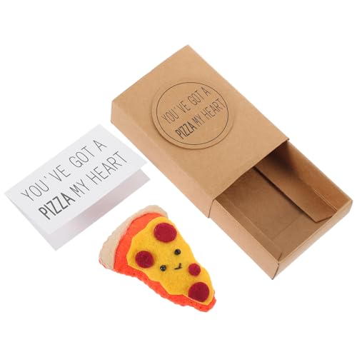 COLLBATH Kasten Mini-Pizza-geschenkbox Pizza-Ballon Pizza Party Pizza-gastgeschenke Geburtstagsdekorationen Partydekorationen Pizza -Party -Dekoration Pizzarad Vlies von COLLBATH