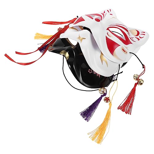 COLLBATH Katzenmaske Prop Halbgesichtskatze Maske Halloween Requisiten Japanische Anime Fuchsmaske Kabuki Masken Cosplay Katzenmaske Japanische Katzenmaske Halbes Gesicht Katzenmasken COLLBATH Katzenmaske Prop Halbgesichtskatze Maske Halloween Requisiten Japanische Anime Fuchsmaske Kabuki Masken Cosplay Katzenmaske Japanische Katzenmaske Halbes Gesicht Katzenmasken von COLLBATH